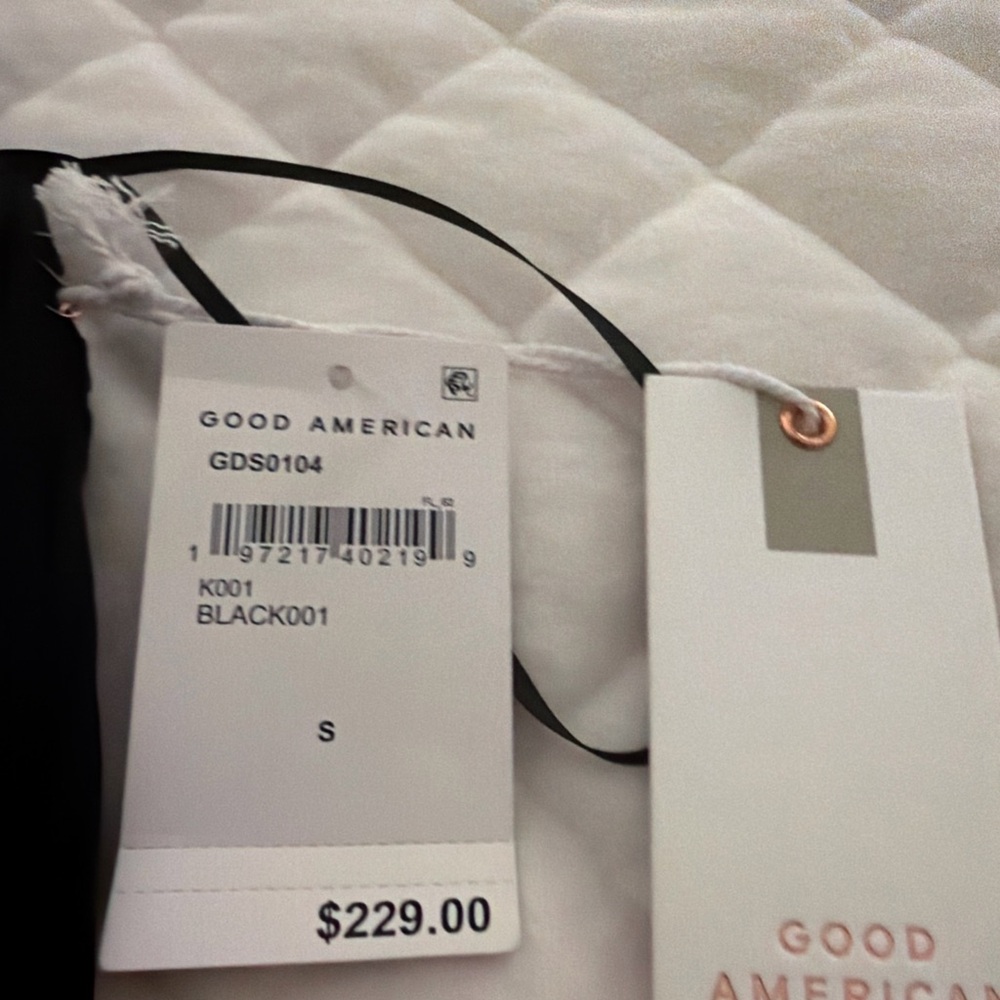 NWT Good American Black Halter Maxi Dress - Picture 11 of 11